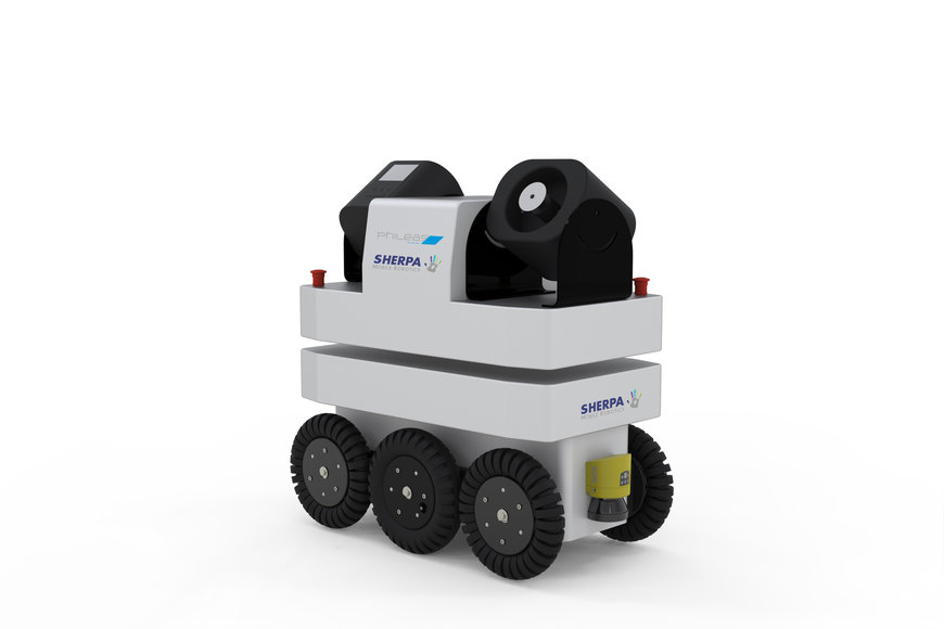 Sherpa Mobile Robotics equips its mobile robots with an airborne surface disinfection (ASD) device